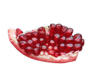 pomegranate isolated on white