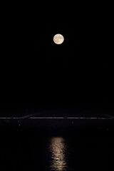 moon over water