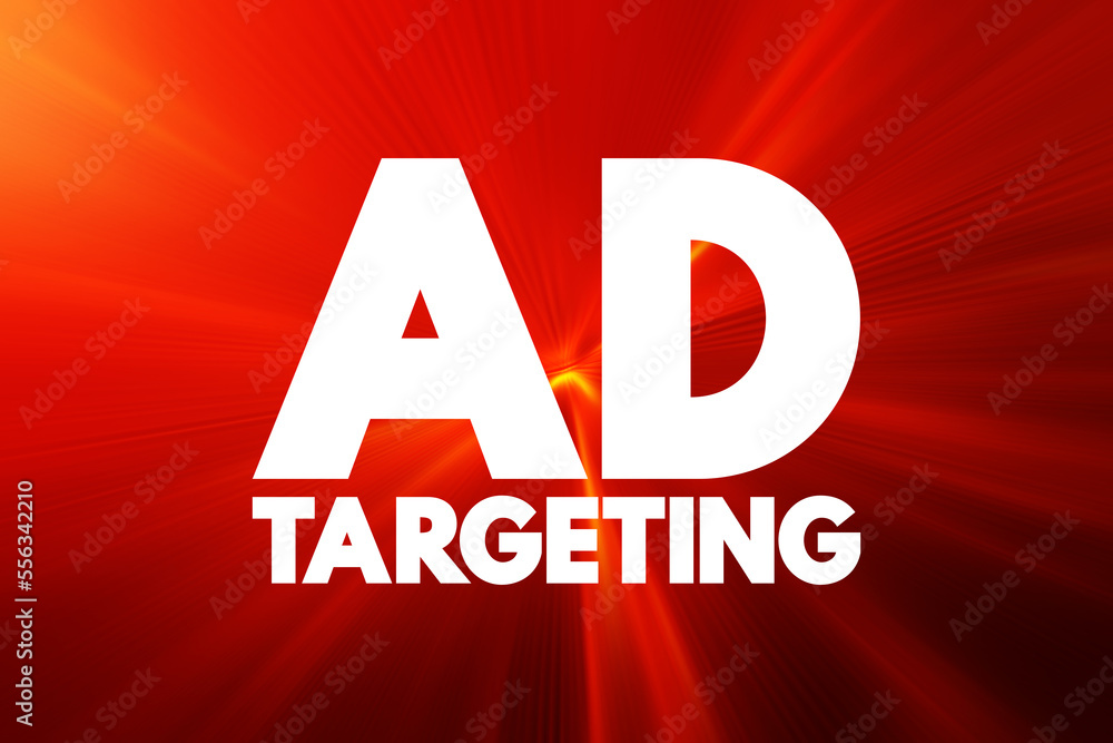 Poster ad targeting - form of advertising, that is directed towards an audience with certain traits, text c