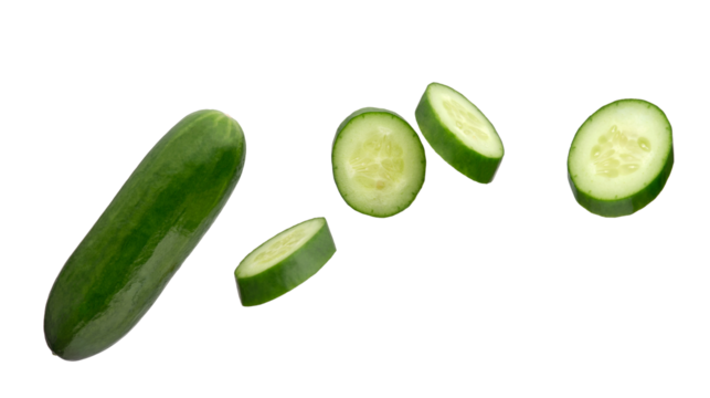cucumber isolated on white background