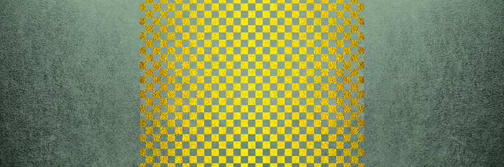 金色のチェック模様のあるデザインカード