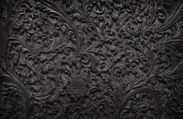 Sable Kauri - Dark wooden textures with carving and detailing