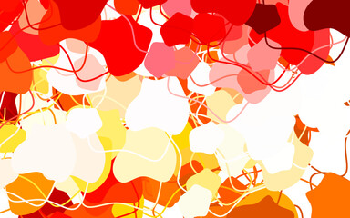 Light Red vector texture with abstract forms.