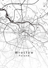 Wroclaw Poland City Map