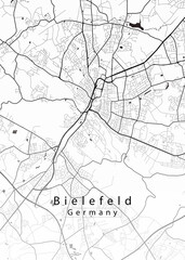 Bielefeld Germany City Map