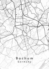 Bochum Germany City Map