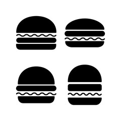 Burger icon vector for web and mobile app. burger sign and symbol. hamburger