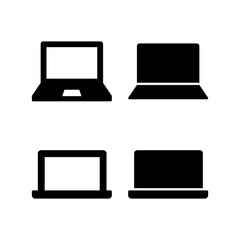 Laptop icon vector for web and mobile app. computer sign and symbol