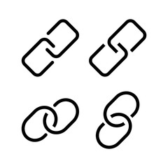 Link icon vector for web and mobile app. Hyperlink chain sign and symbol