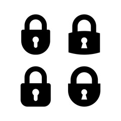 Lock icon vector for web and mobile app. Padlock sign and symbol. Encryption icon. Security symbol