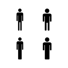Man icon vector for web and mobile app. male sign and symbol. human symbol