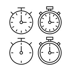 stopwatch icon vector for web and mobile app. Timer sign and symbol. Countdown icon. Period of time