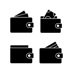 Wallet icon vector for web and mobile app. wallet sign and symbol