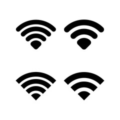 Wifi icon vector for web and mobile app. signal sign and symbol. Wireless  icon