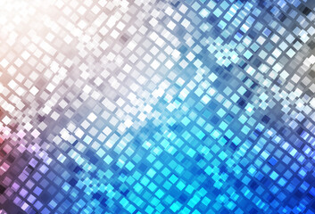 Fototapeta premium Light Blue, Yellow vector pattern in square style.