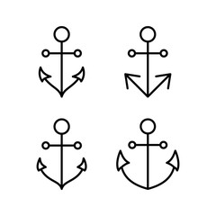 Anchor icon vector for web and mobile app. Anchor sign and symbol. Anchor marine icon.