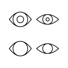 Eye icon vector for web and mobile app. Eye sign and symbol. Look and Vision icon.