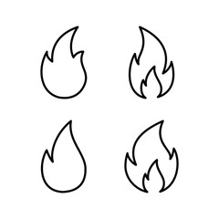 Fire icon vector for web and mobile app. fire sign and symbol