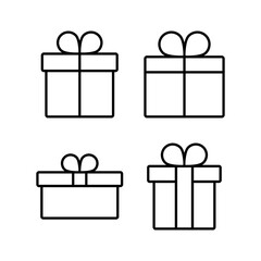 Gift icon vector for web and mobile app. gift sign and symbol. birthday gift