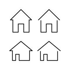 House icon vector for web and mobile app. Home sign and symbol