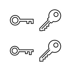 Key icon vector for web and mobile app. Key sign and symbol.
