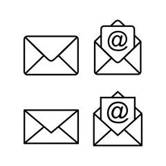 Mail icon vector for web and mobile app. email sign and symbol. E-mail icon. Envelope icon