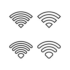 Wifi icon vector for web and mobile app. signal sign and symbol. Wireless  icon