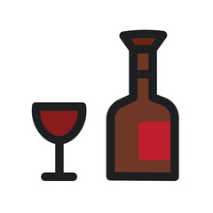 Wine Flat Icon