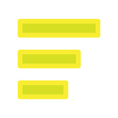 Fototapeta premium Align Flat Icon