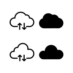 Cloud icon vector for web and mobile app. cloud sign and symbol