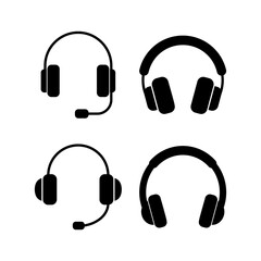 Headphone icon vector for web and mobile app. headphone sign and symbol