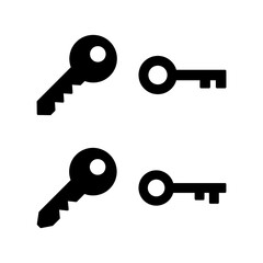 Key icon vector for web and mobile app. Key sign and symbol.