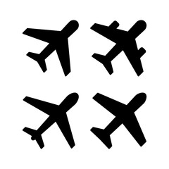 Plane icon vector for web and mobile app. Airplane sign and symbol. Flight transport symbol. Travel sign. aeroplane