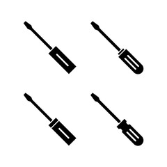 Screwdriver icon vector for web and mobile app. tools sign and symbol