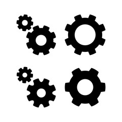 setting Icon vector for web and mobile app. Cog settings sign and symbol. Gear Sign