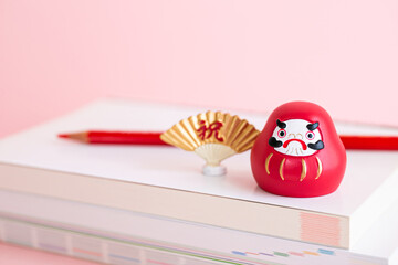 受験　勉強　試験　参考書　合格　だるま