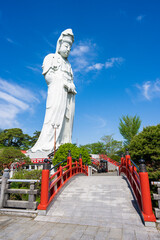 【縦位置】群馬県高崎市の高崎白衣大観音