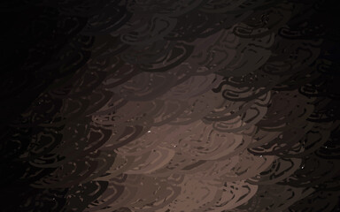 Dark Brown vector background with abstract polygonals.