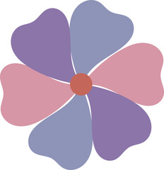 colorful fan shaped accent flower 
