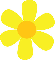 yellow accent flower 