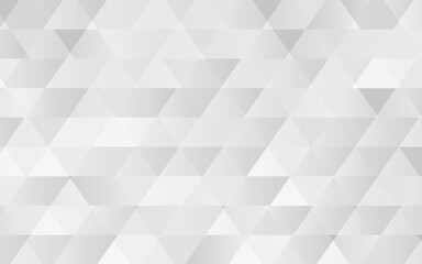 グレーの抽象背景素材、ランダムな三角形の集まり、ベクター