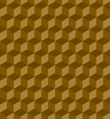 Seamless cubic pattern. Abstract geometric low poly background. Stylish fractal texture.
