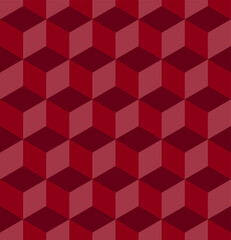 Seamless cubic pattern. Abstract geometric low poly background. Stylish fractal texture.