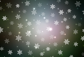 Dark Multicolor vector backdrop in holiday style.