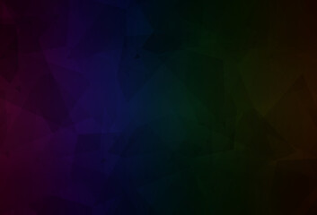 Dark Multicolor vector texture with abstract poly forms.