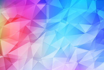 Obraz premium Light Multicolor vector abstract polygonal background.