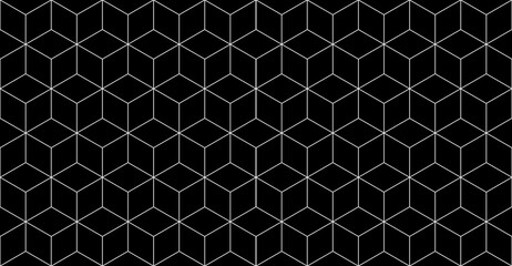 Vector seamless rhombus pattern. Abstract geometric background. Stylish fractal texture.