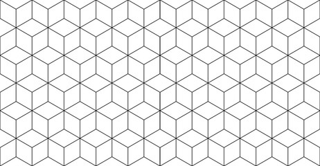 Fototapeta premium Vector seamless rhombus pattern. Abstract geometric background. Stylish fractal texture.