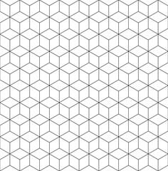 Vector seamless rhombus pattern. Abstract geometric background. Stylish fractal texture.