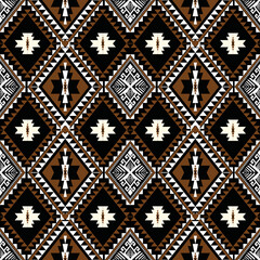 Geometric Ethnic pattern vector. African, American, Mexican, Western Aztec motif striped and bohemian pattern. designed for background,wallpaper,print, carpet,wrapping,tile,batik.vector illustratoin. 